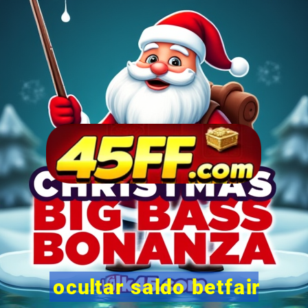 ocultar saldo betfair